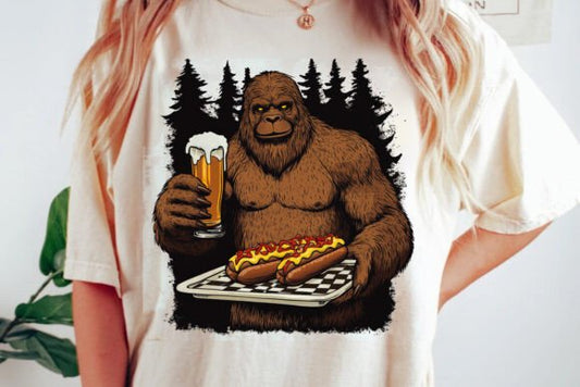 Beer hotdogs and sasquash