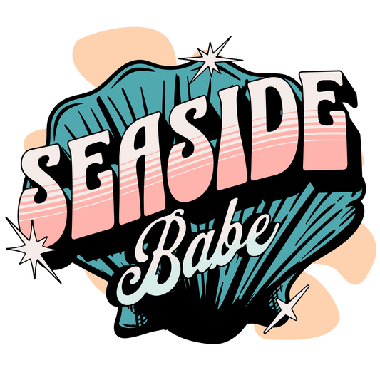 Seaside babe dtf transfer