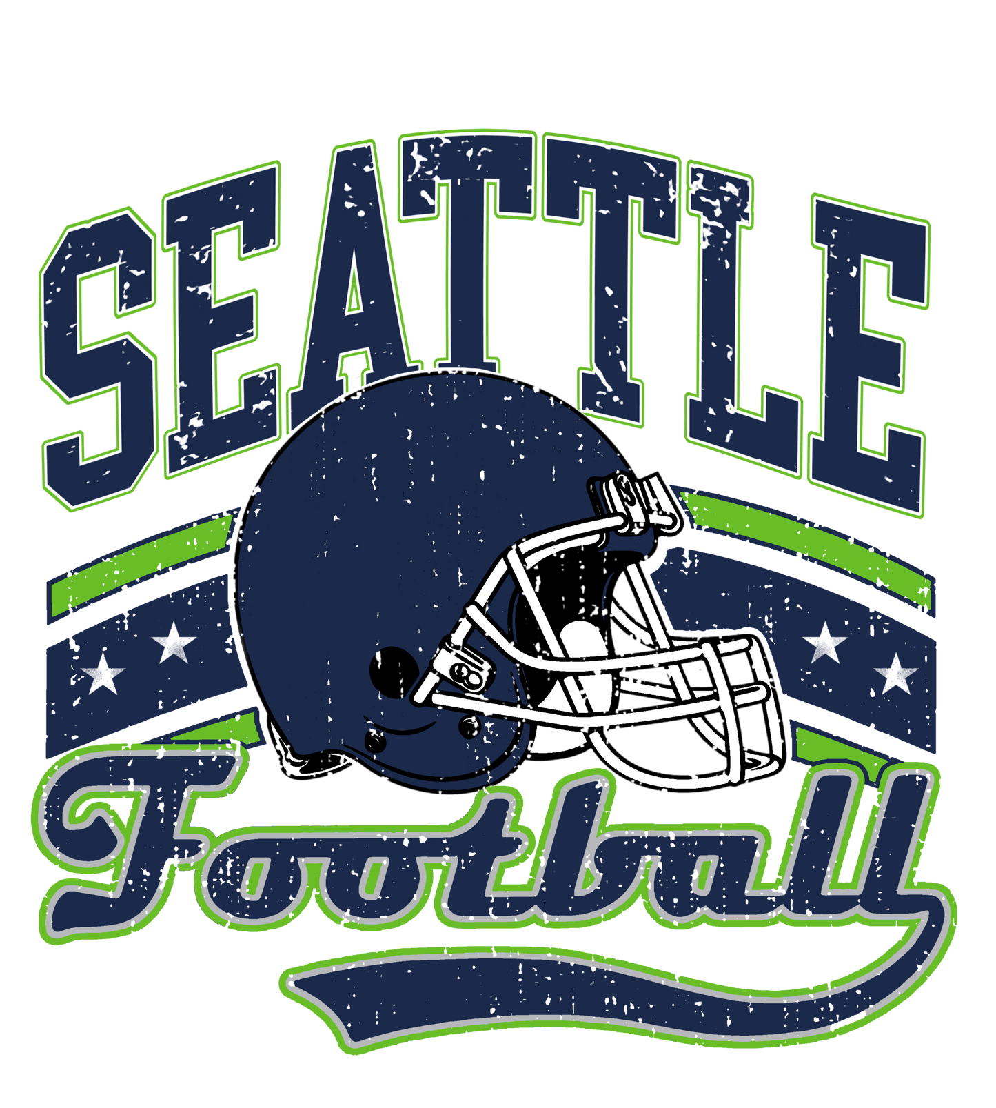 Seattle vintage dtf transfer