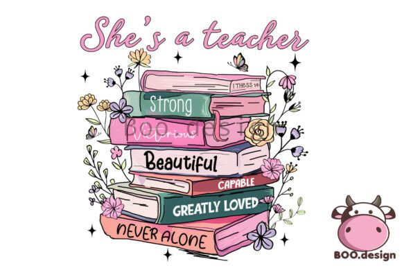 She's a teacher dtf transfer