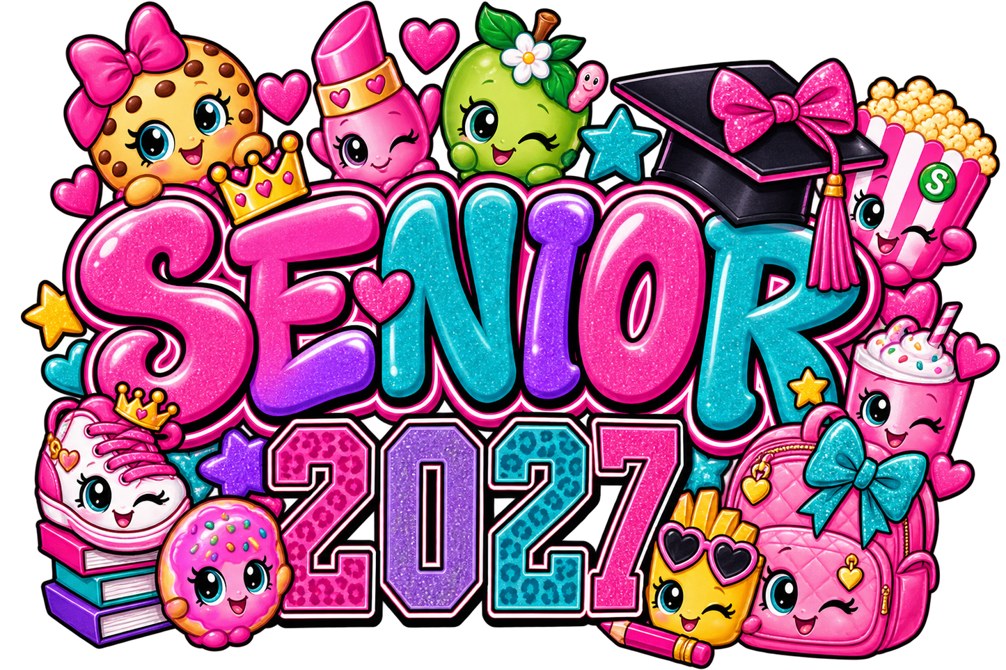 Shopkin Senior 2027 DTF transfer