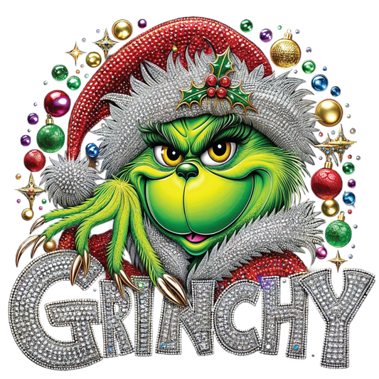 Faux Rhinestone GRINCHY #3