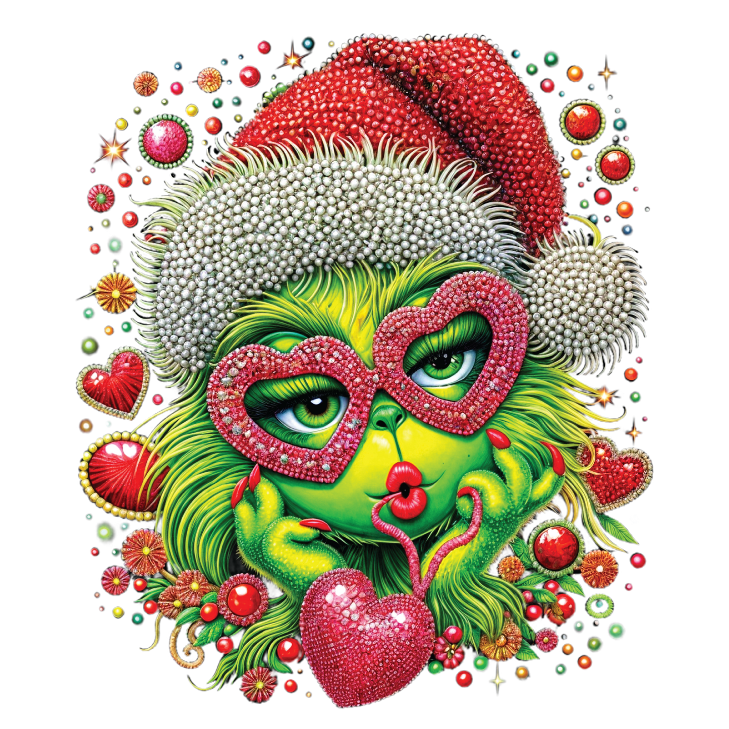 Faux Rhinestone GRINCHY #5 - Hur&Co.