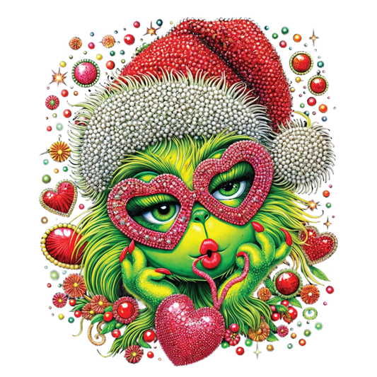 Faux Rhinestone GRINCHY #5