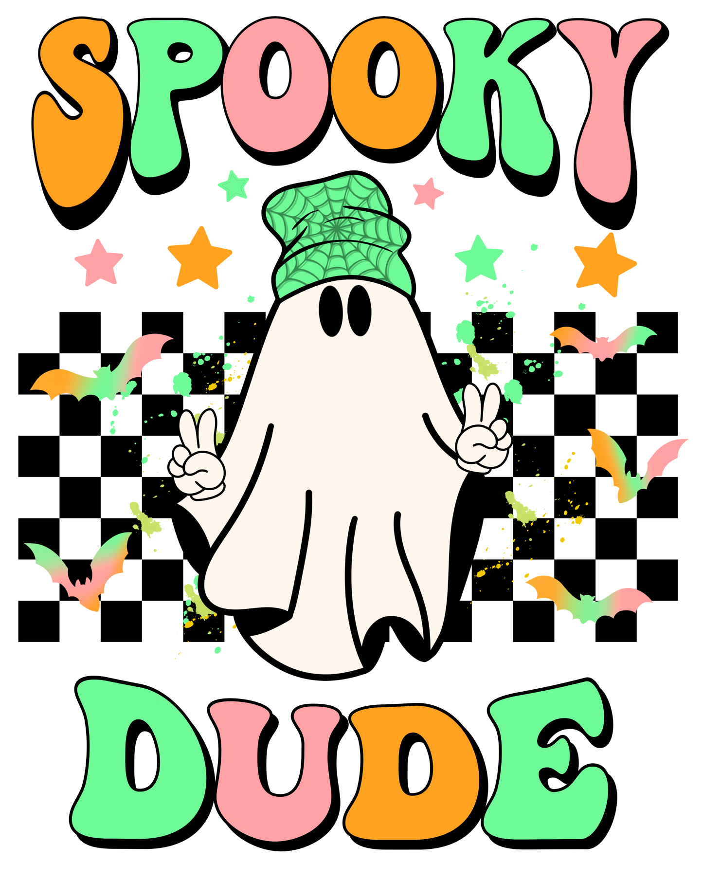 Spooky dude dtf transfer