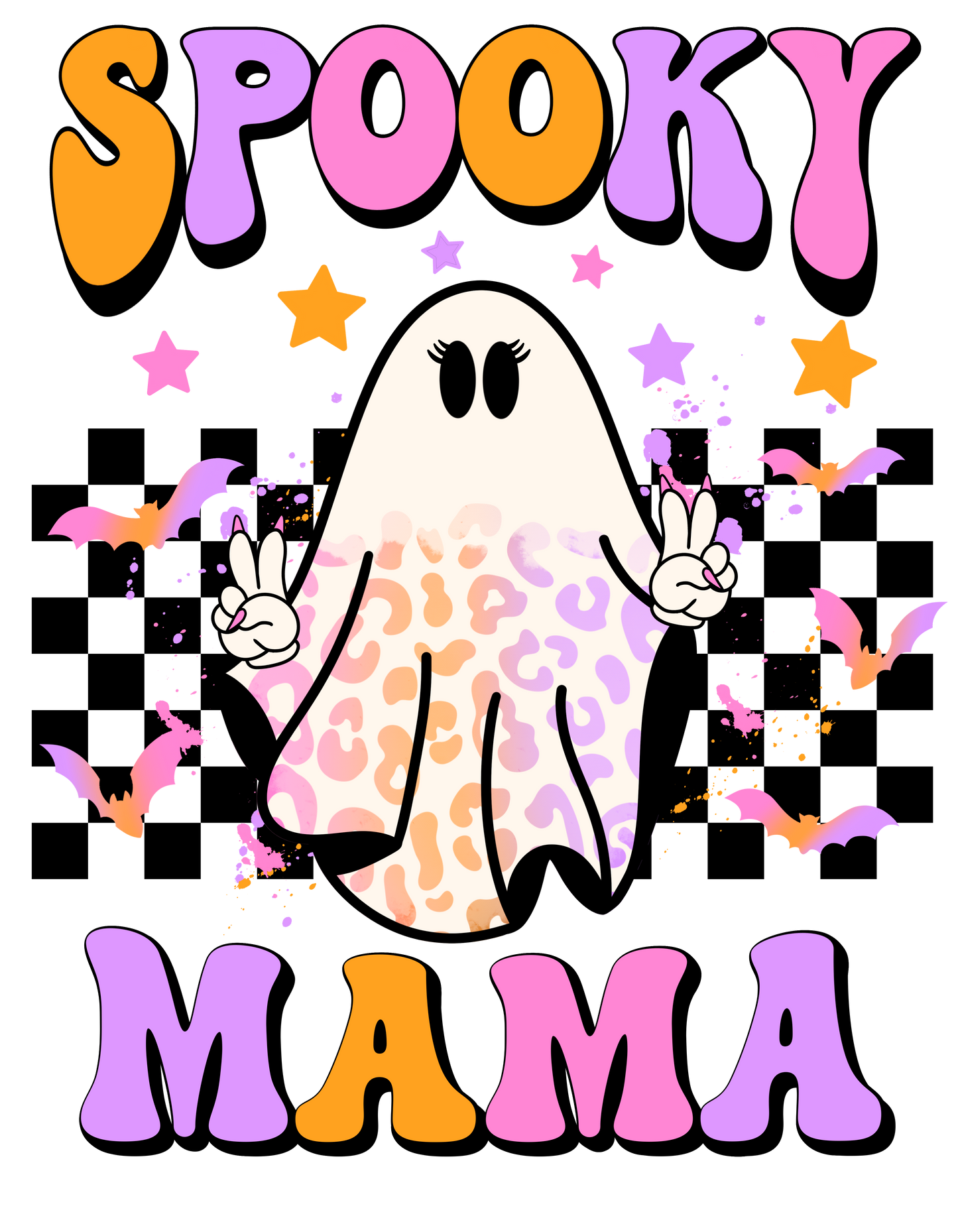 Spooky Mama dtf transfer