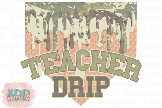 Camo Teacher Drip