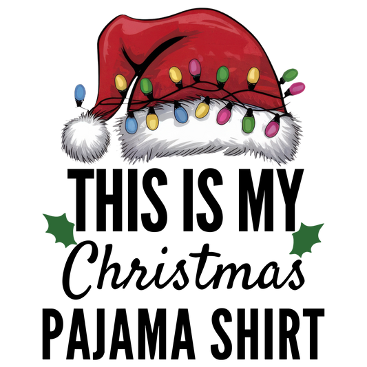 This is my Christmas pajama shirt