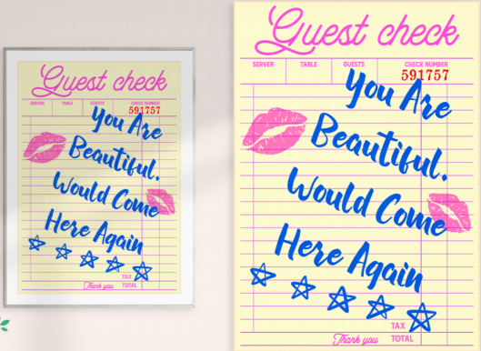 You are beautiful