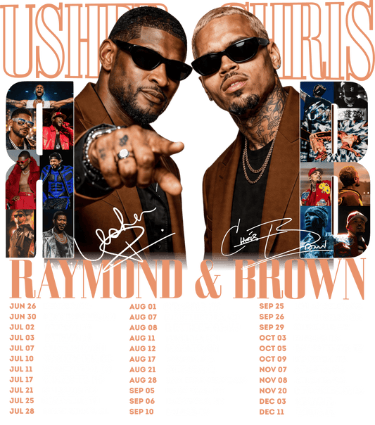 26 TOUR Usher & Brown dtf transfer