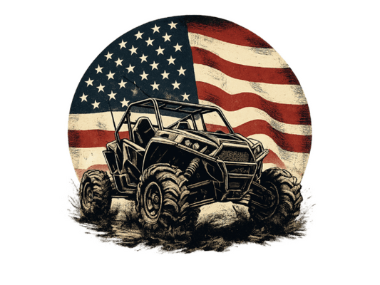 Atv flag Uv DECAL (4in)