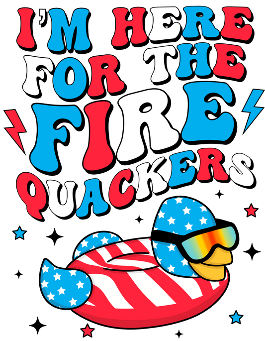 Fire quackers dtf transfer