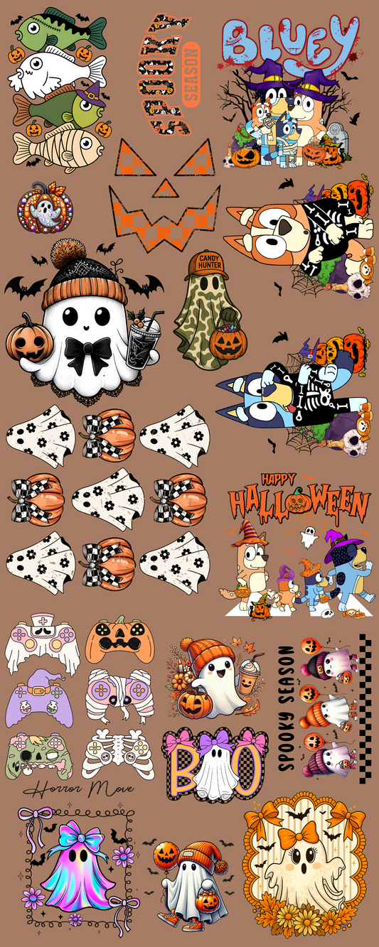 16x40 Pre made gang sheet #4 Halloween