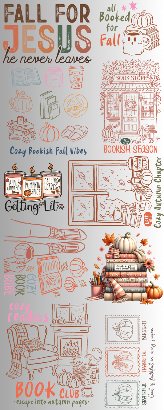 Pre-made FALL READING GANG SHEET