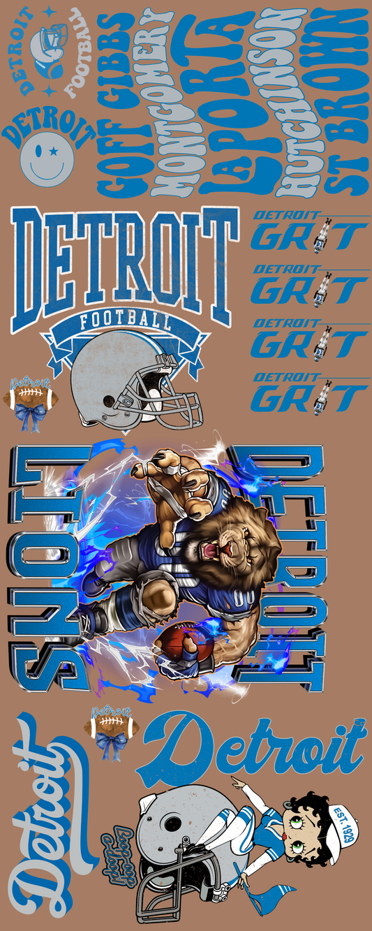 16x40 Pre made gang sheet lions 🦁 #11