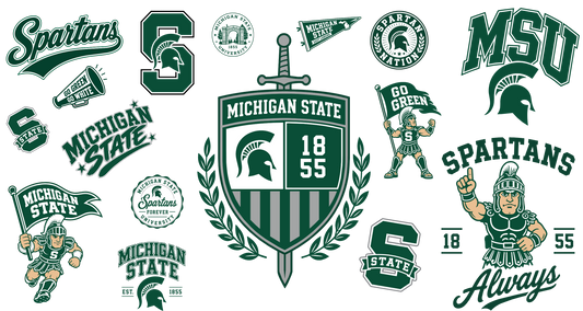 Michigan State 16oz UV DTF Wrap