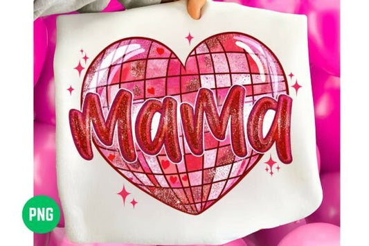 3D mama heart♥️💕❤️dtf transfer