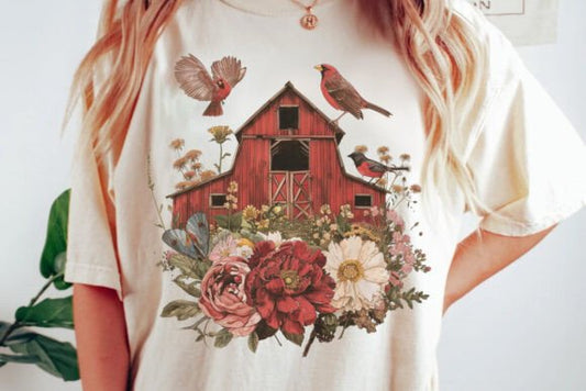 Vintage red barn