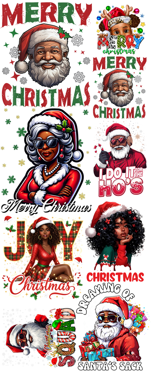 Pre-made Christmas Sheet #04 Gang Sheet 16x40 (Copy)