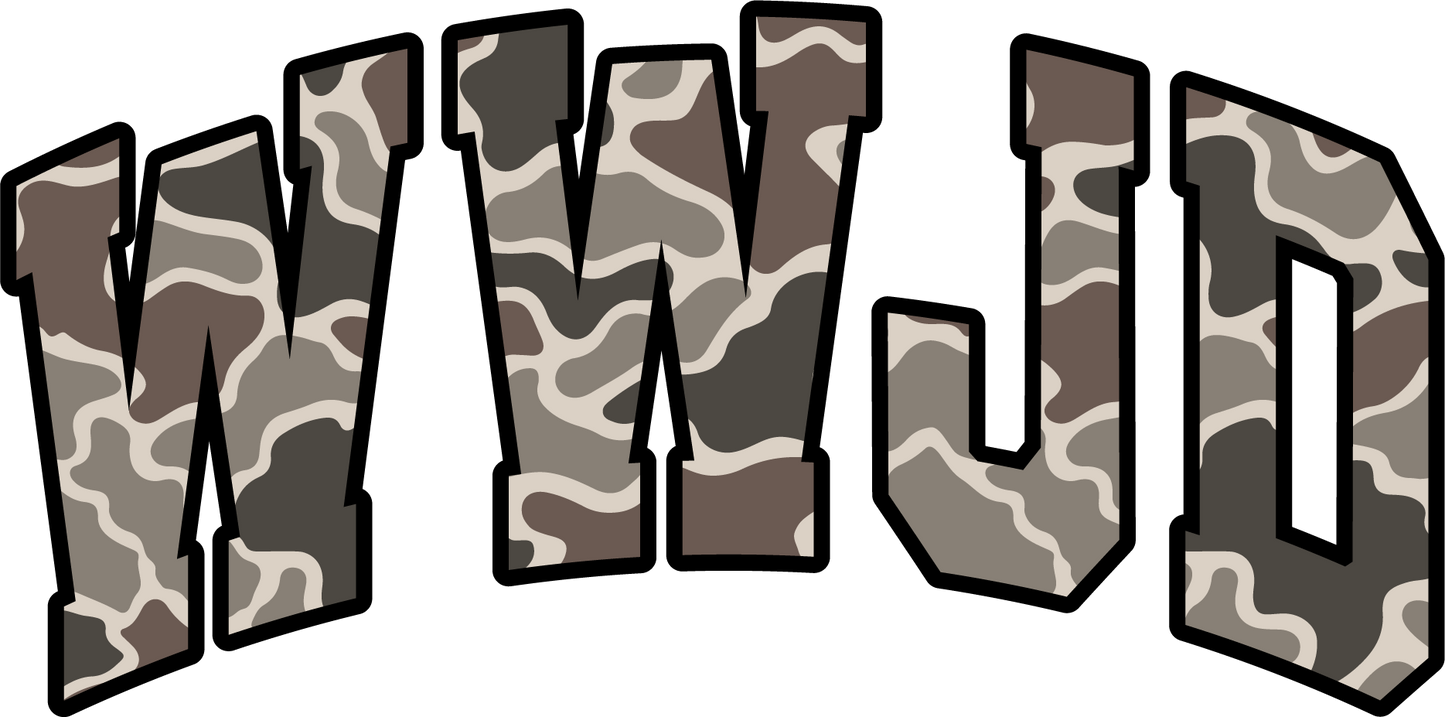 CAMO WWJD DTF TRANSFER