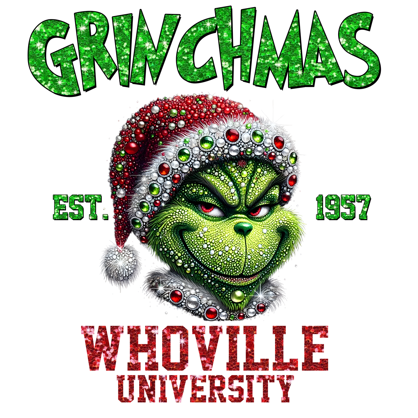 Faux Rhinestone GRINCHY #4 - Hur&Co.