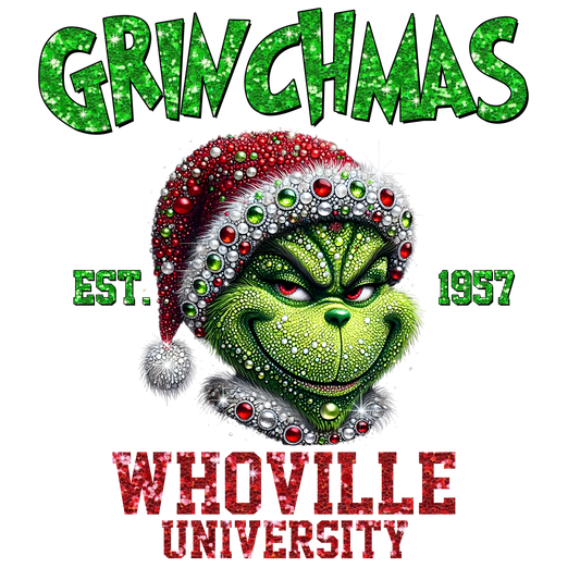 Faux Rhinestone GRINCHY #4