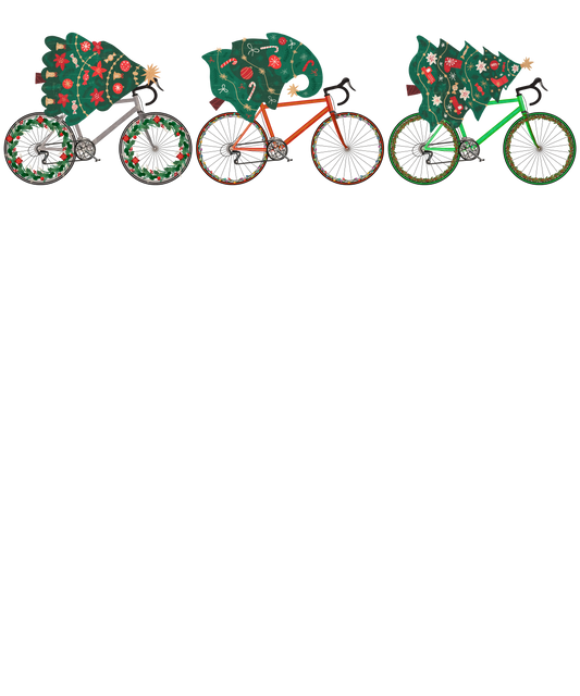 bike  Christmas DTF Transfer