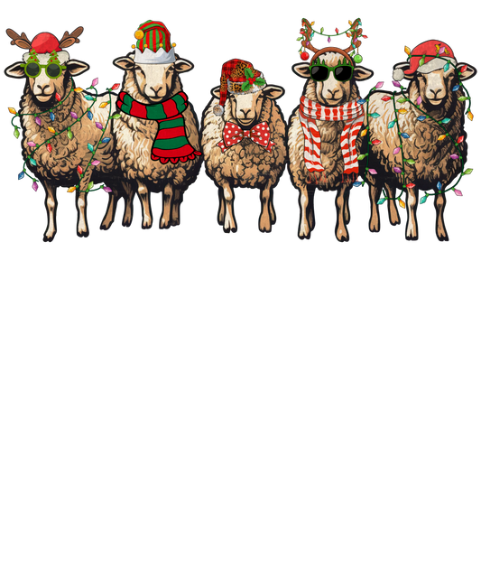 Sheep Christmas DTF Transfer