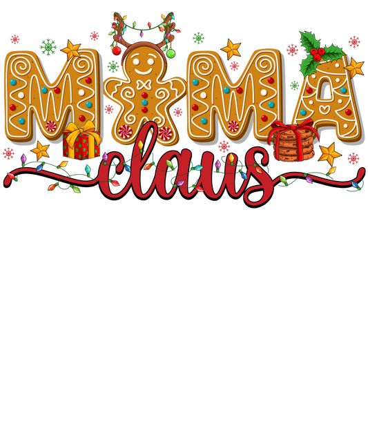 Mama Claus Christmas DTF Transfer