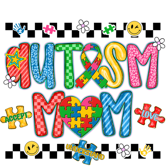Checkered autism mom dtf transfer