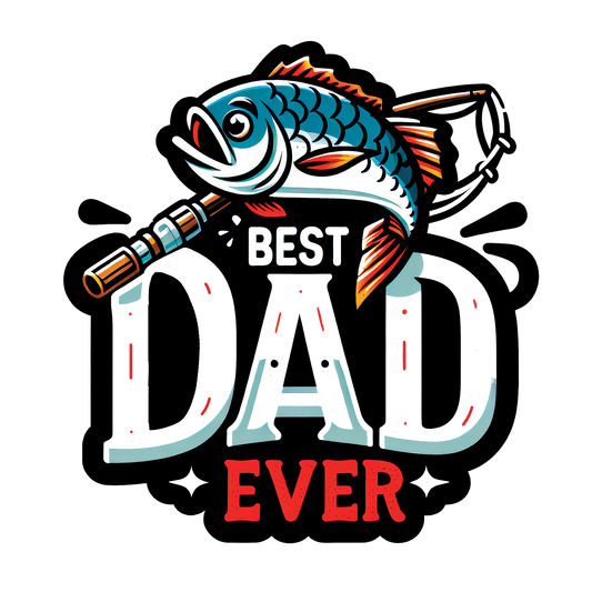 Fishy Best dad dtf transfer