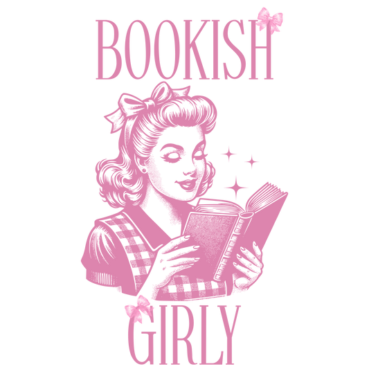 Bookish girly dtf transfer