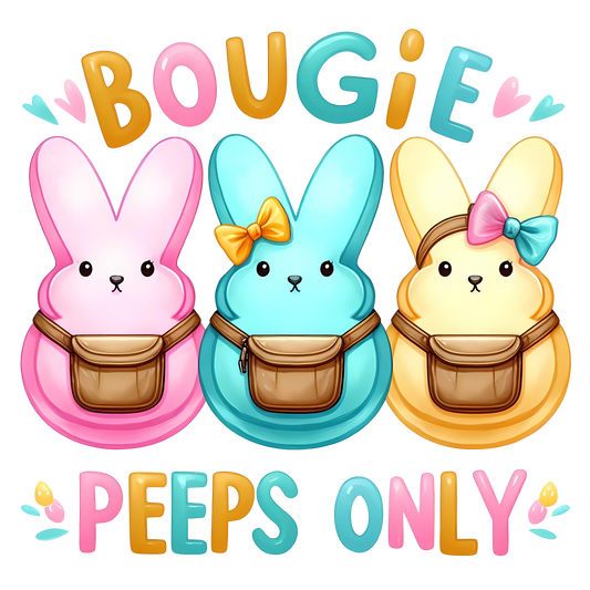 Bougie peeps dtf transfer