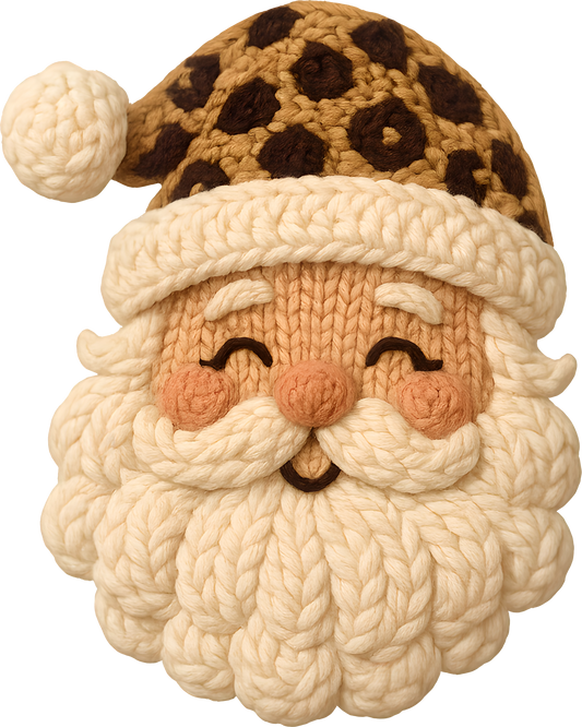 Faux yarn cheetah Santa 🎅
