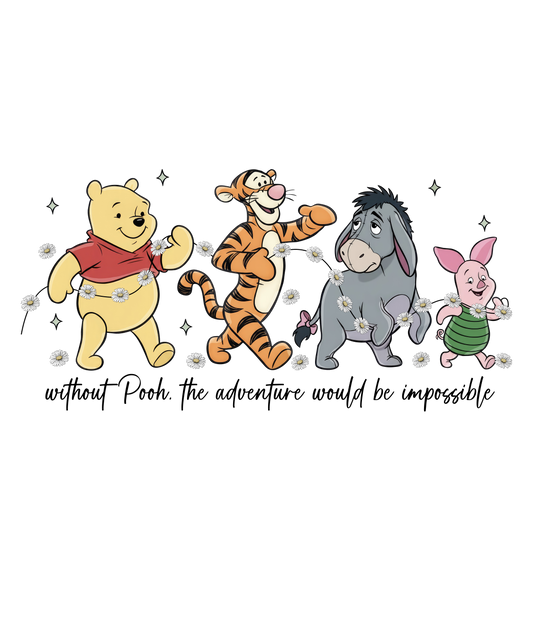 Magical Pooh & Friends dtf transfer
