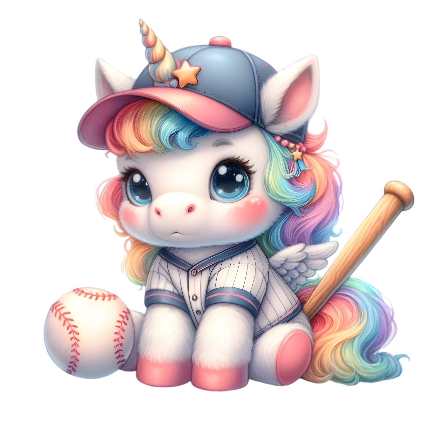 unicorn baseball dtf transfer