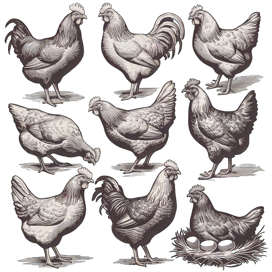 Vintage Chickens