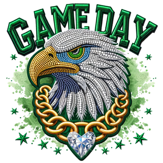 Eagles Game Day Faux bling dtf transfer