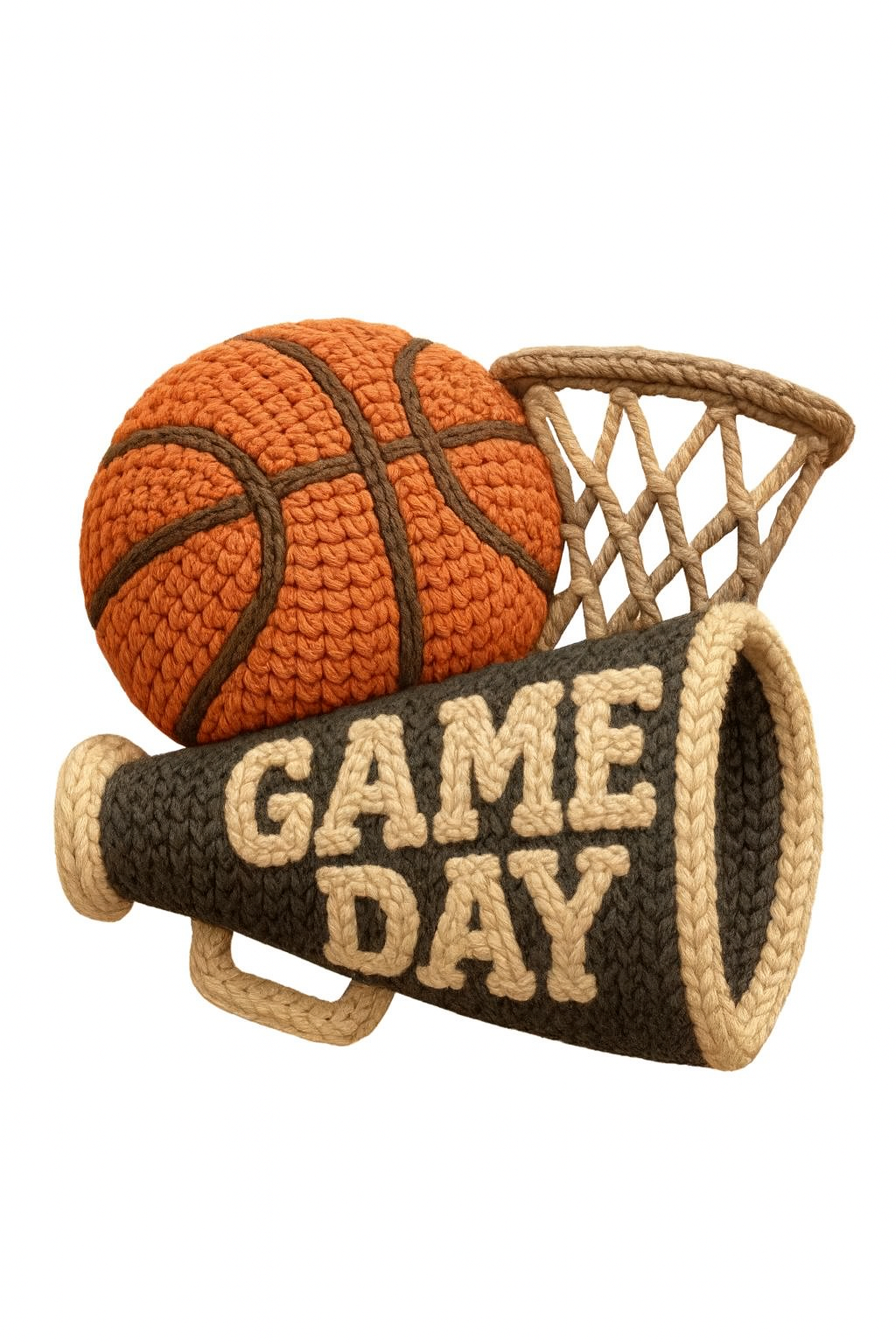 Faux yarn Basketball Game Day - Hur&Co.