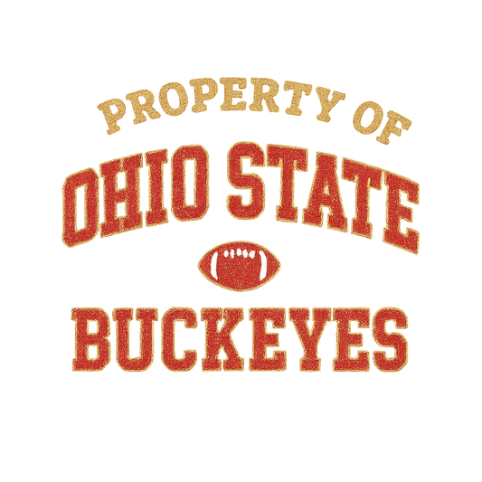 Ohio State faux Chenille patches