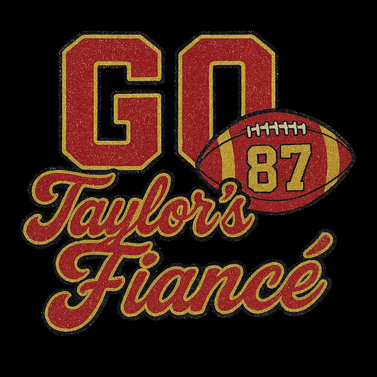 Go Taylor's fiance faux glitter