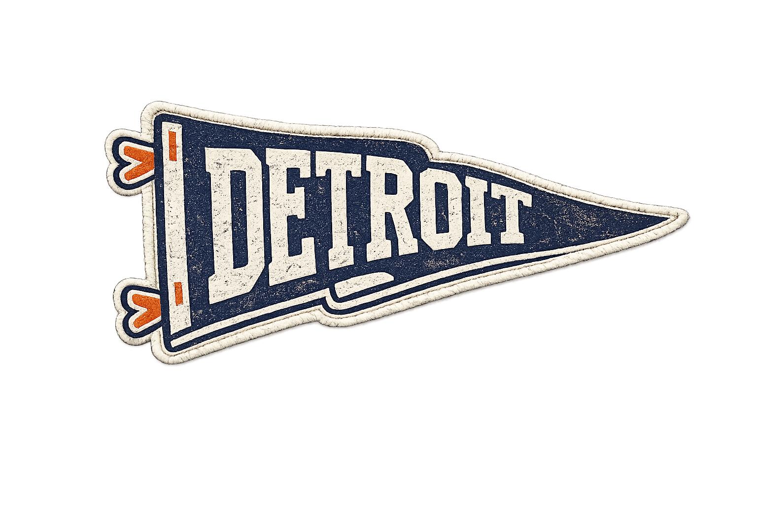 Faux  Detroit pendant  dtf transfer