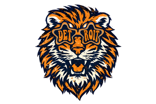 Detroit Tigers sunny baseball dtf transfer
