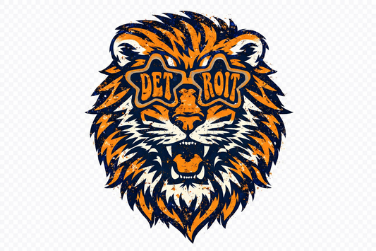 Detroit Tigers sunny baseball dtf transfer