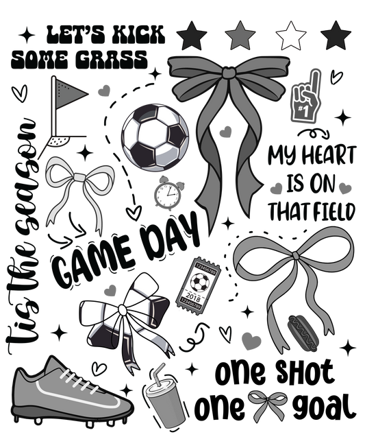 Game day soccer collage