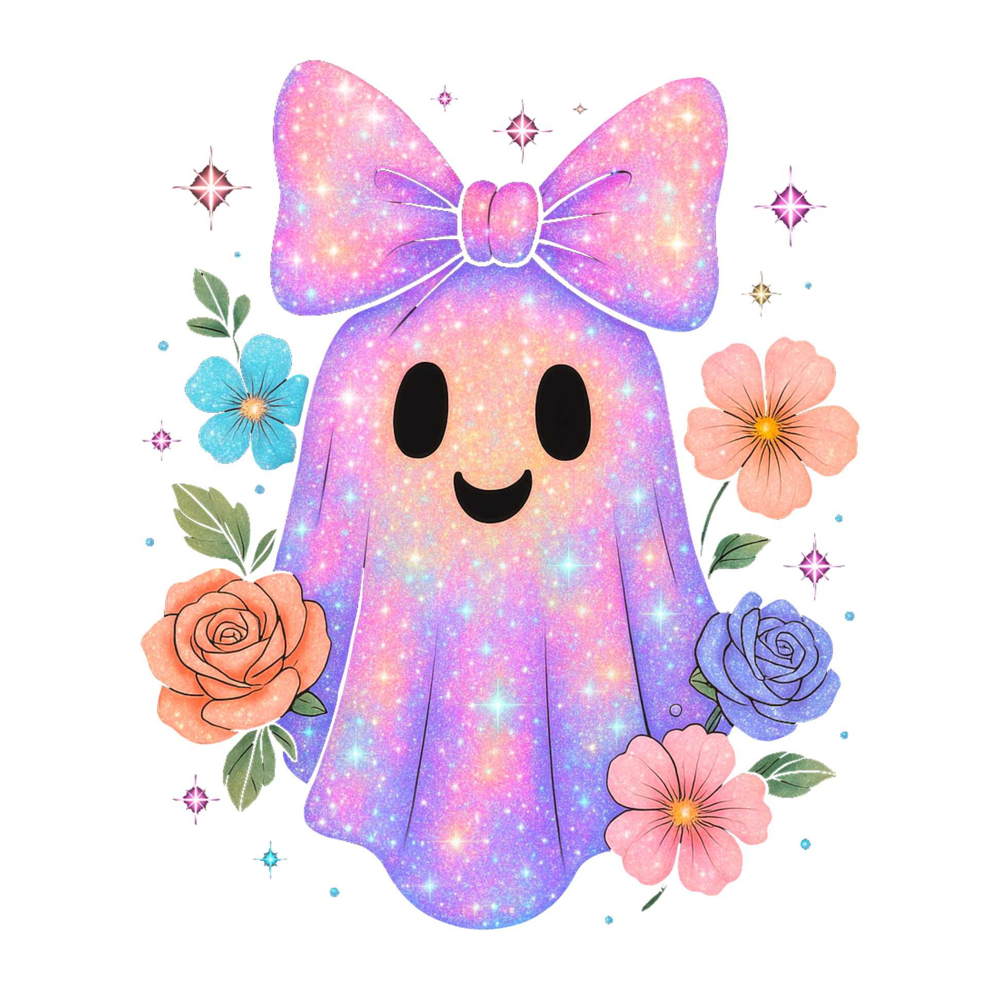 Cutie ghost faux glitter - Hur&Co.