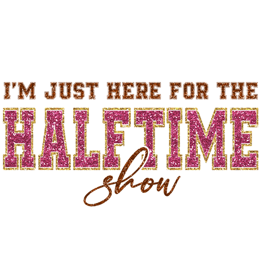 Faux Glitter Halftime Show DTF transfer