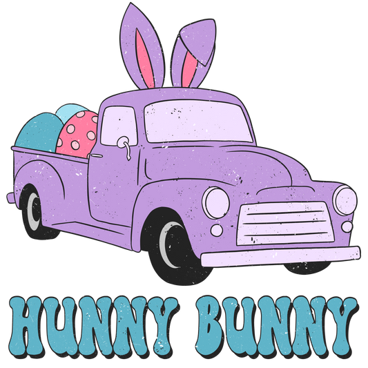 hunny bunny car dtf transfer