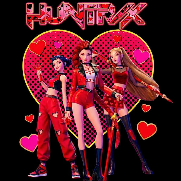 Huntrix valentine ❤️dtf transfer