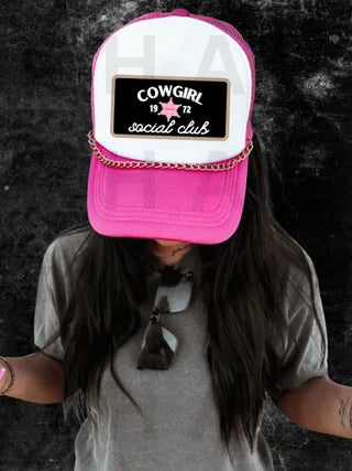 Cowgirl Social Club  Hat patch DTF transfer